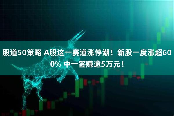 股道50策略 A股这一赛道涨停潮！新股一度涨超600% 中一签赚逾5万元！